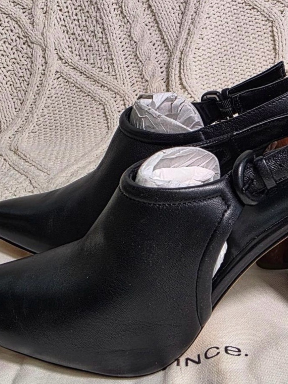 Women's Black Pointed Slingback Heels